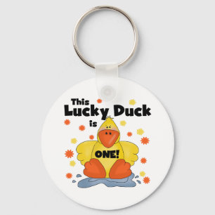 Lucky Duck 1st Birthday T-shirts en cadeautjes Sleutelhanger