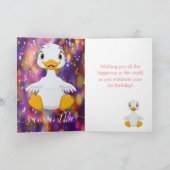 Lucky Duck Birthday Kaart (Binnen)