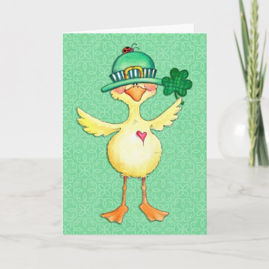 Lucky Duck Feestdagen Kaart (Voorkant)