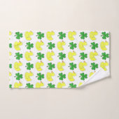 Lucky Duck Irlandais Shamrock Clover Rubber Ducky (Serviette à main)