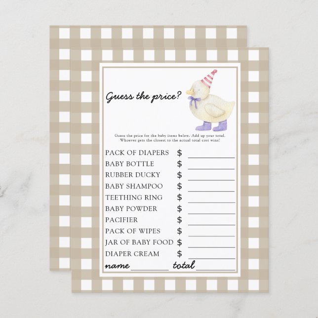 Lucky Duck - Raad de prijs! wild (Voorkant / Achterkant)