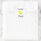 Lucky Duck Ronde Sticker (Tas)