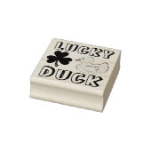 Lucky Duck Rubber Ducky Shamrock Clover Rubberstempel (Stempel)
