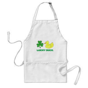 Lucky Duck Shamrock Clover Ducky St. Patrick's Day Standaard Schort