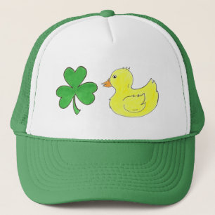 Lucky Duck Shamrock Rubber Ducky St. Patrick's Day Trucker Pet