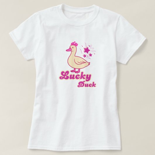 Lucky Duck women T-shirt Modern Design (Design devant)