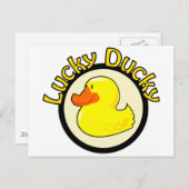 Lucky Ducky Briefkaart (Voorkant / Achterkant)