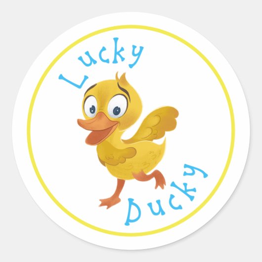 Lucky Ducky Stickers (Voorkant)