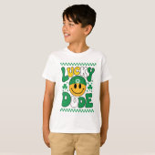 Lucky Dude Smile Face St. Patrick's Day T-shirt (Voorkant volledig)