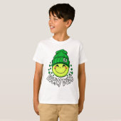 Lucky Dude Smile Face St. Patrick's Day T-shirt (Voorkant volledig)