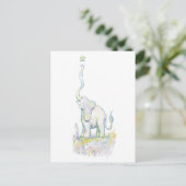 Lucky Elephant Briefkaart (Staand voorkant)