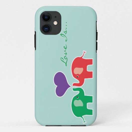 Lucky Elephant iPhone 5 Hoesje (Achterkant)