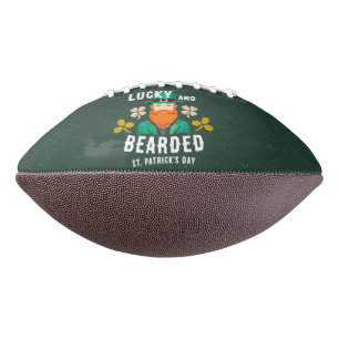 Lucky en Bearded St. Patrick's Day Leprechaun American Football