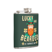 Lucky en Bearded St. Patrick's Day Leprechaun Heupfles (Rechts)