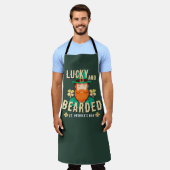 Lucky en Bearded St. Patrick's Day Leprechaun Schort (Gedragen)
