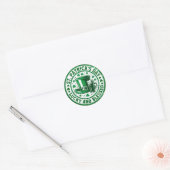 Lucky en Blessed St. Patrick's Day Ronde Sticker (Envelop)
