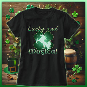Lucky en magische klaver t-shirt