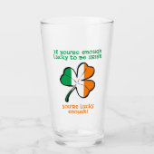 Lucky enough to be Irish Glas (Voorkant)