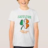 Lucky enough to be Irish Tri-Blend Shirt (Voorkant)