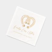 Lucky Ever After Rustic Horseshoe Heart Wedding (Gauche)