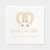 Lucky Ever After Rustic Horseshoe Heart Wedding (Recto)
