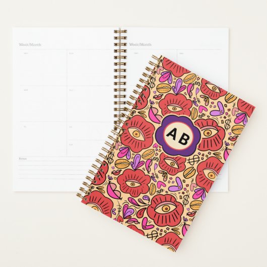 Lucky Eye Floral Pattern (Devant avec enveloppe)