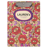Lucky Eye Floral Pattern Klembord (Voorkant)