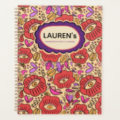 Lucky Eye Floral Pattern Planner (Voorkant)