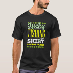 Lucky Fishing Ierland Ierse Blad St. Patrick Vis T-shirt