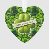 Lucky for leaf clover Saint Patrick's Day have a g (dos)
