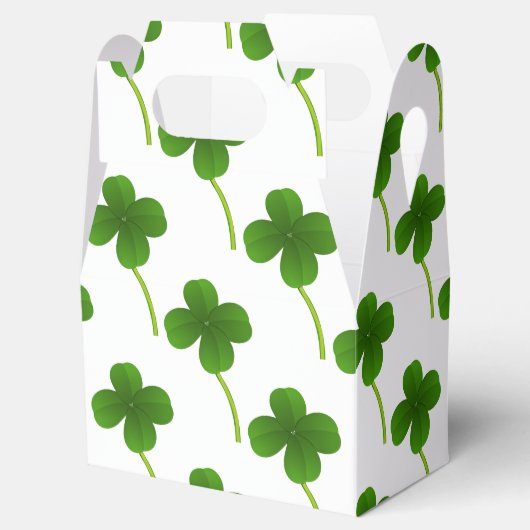Lucky Four Leaf Clover Bedankdoosjes (Geopend)