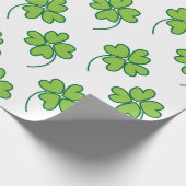 Lucky Four Leaf Clover Cadeaupapier (Hoek)