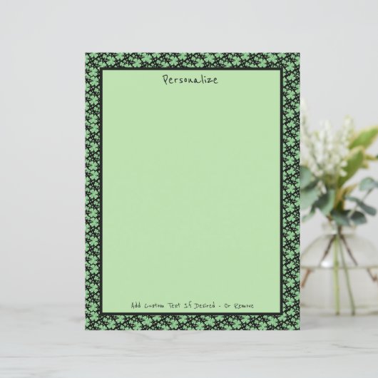 Lucky Four Leaf Clover Charm personaliseert (Staand voorkant)