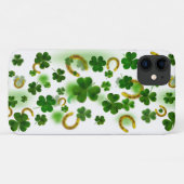 Lucky Four Leaf Clover Gold Hoefijzer Trendy Case-Mate iPhone Case (Achterkant (horizontaal))