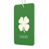 Lucky Four Leaf Clover Green Stripe Pine Iers Luchtverfrisser (Links)