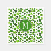 Lucky Four Leaf Clover Irish Saint Patrick's Day Servet (Voorkant)