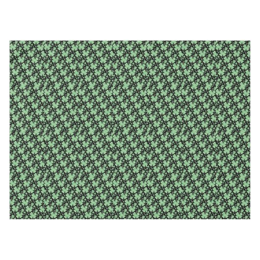 Lucky Four Leaf Clover Patroon Iers St. Patrick Tafelkleed (Voorkant (Horizontaal))