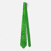 Lucky Four Leaf Clover Pattern Green Irish Stropdas (Voorkant)