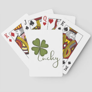 Lucky Four Leaf Clover Pokerkaarten