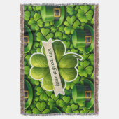 Lucky four leaf clover Saint Patrick's Day Patrick Deken (Voorkant Verticaal)
