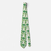 Lucky Four Leaf Clover Shamrock Dubbelzijdig Stropdas (Voorkant)