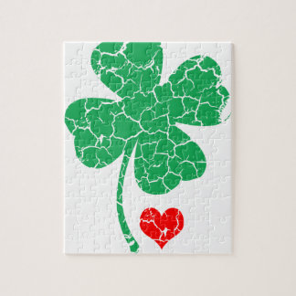 Lucky Four Leaf Clover - St Patrick's Day Legpuzzel