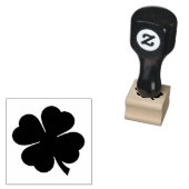 Lucky Four Leaf Clover Stamp Rubberstempel (Gestempeld)