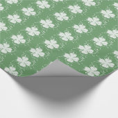 Lucky Four Leaf Clovers Cadeaupapier (Hoek)