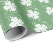 Lucky Four Leaf Clovers Cadeaupapier (Rol Hoek)