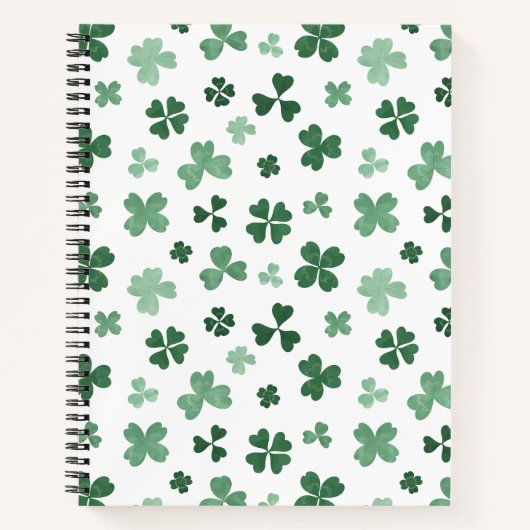 Lucky Four-Leaf Pattern Notitieboek (Voorkant)