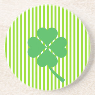 Lucky Four Leaf Shamrock Design-87906 Zandsteen Onderzetter