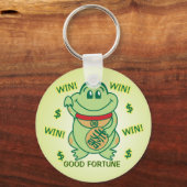 Lucky Frog Win! Sleutelhanger (Voorkant)
