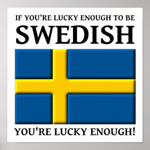 Lucky genoeg om Zweedse Poster te zijn