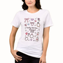 Lucky Girl Era Verloving 2026 T-shirt, Bruid Te Wo